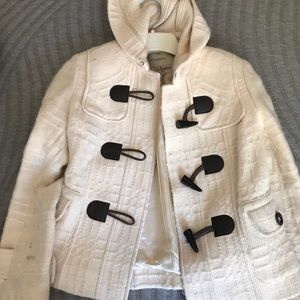 Burberry Women’s Wool jacket size 2 cream color